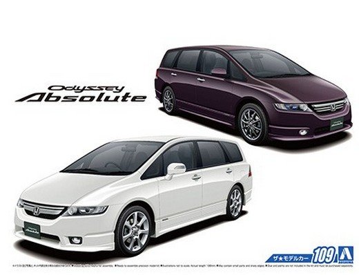 1:24 Сборная модель Honda RB1 Odyssey Absolute '06 - 05738
