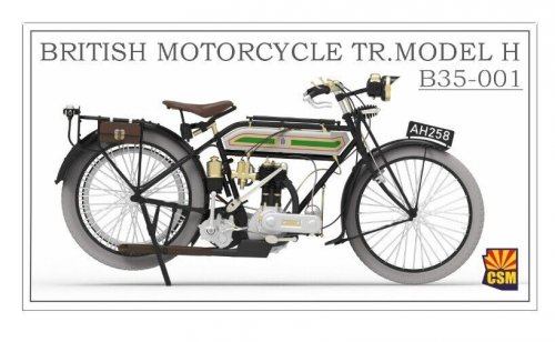 1:35 Сборная модель  British Motorcycle Tr.Model H - B35-001