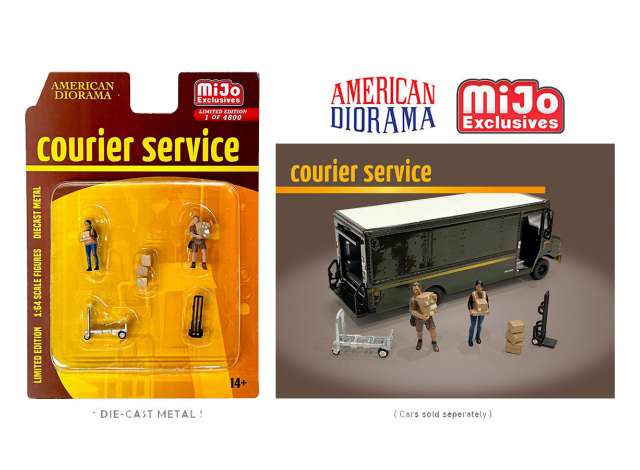 1:64 Courier Service Mijo Figure set, various - AD76495
