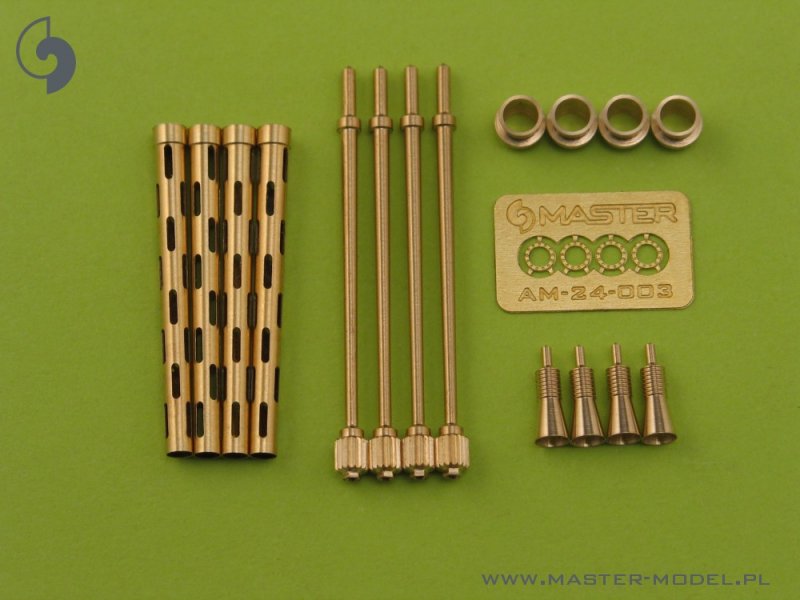 1:24 Британский Mk 2 Browning .303 калибр (7,7мм) (4шт) - AM-24-001