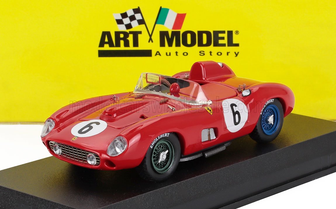1:43 FERRARI 335s Spider Team Scuderia Ferrari №6 24h Le Mans (1957) Phil Hill - Peter Collins, Red - ART170/2