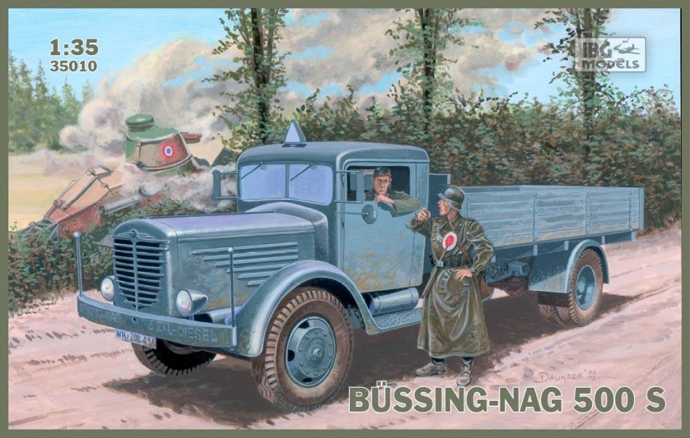 1:35 Сборная модель Немецкий грузовой автомобиль Bussing-Nag 500S - 35010