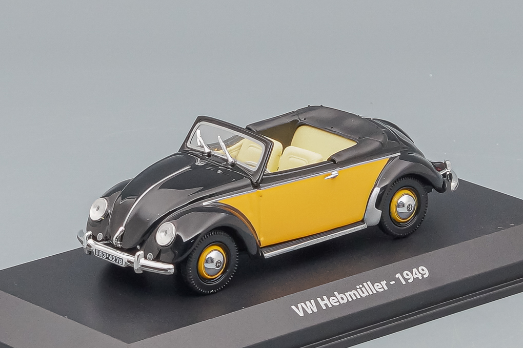 1:43 VOLKSWAGEN Hebmüller 1949, black / yellow - 840010-X1