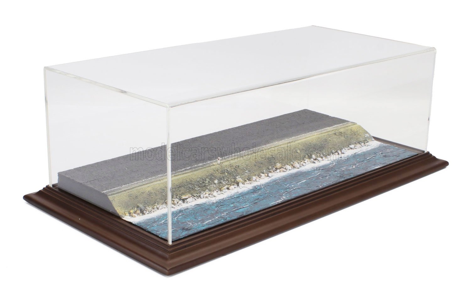 1:43 VETRINA DISPLAY BOX Diorama Base Strada Litorale Lungh.lenght Cm 57.0 X Largh.width Cm 30.0 X Alt.height Cm 2.5 - Sea Side Base - Cover Lungh.lenght Cm 52.0 X Largh.width Cm 25.0 X Alt.height Cm 16.5, Various - ATL30203