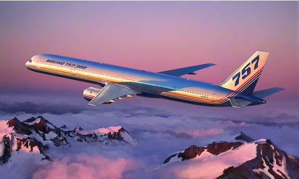 1:144 Сборная модель Пассажирский авиалайнер Boeing 757-300 - 7041