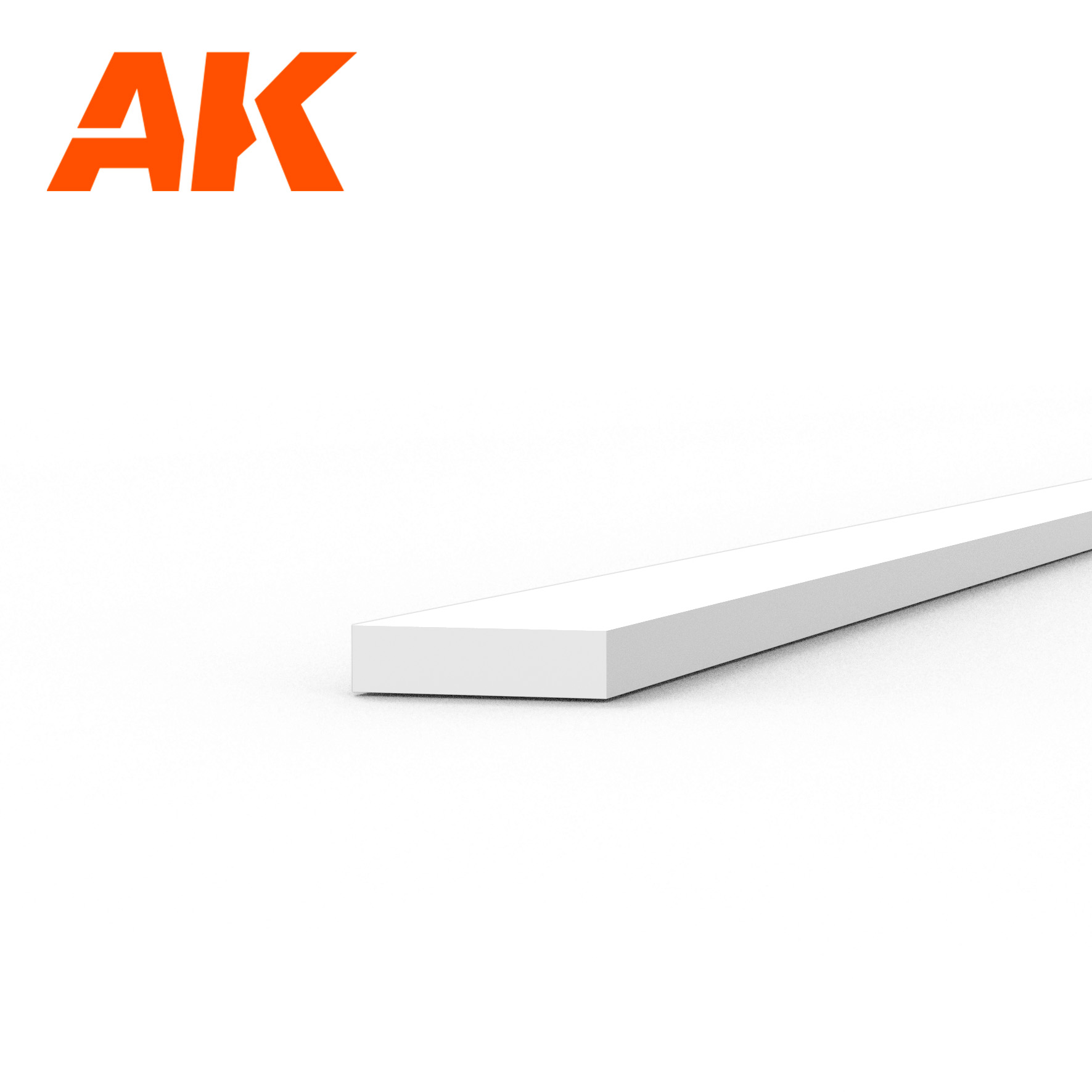 Strips 0.50 x 2.00 x 350mm - STYRENE STRIP - AK6509