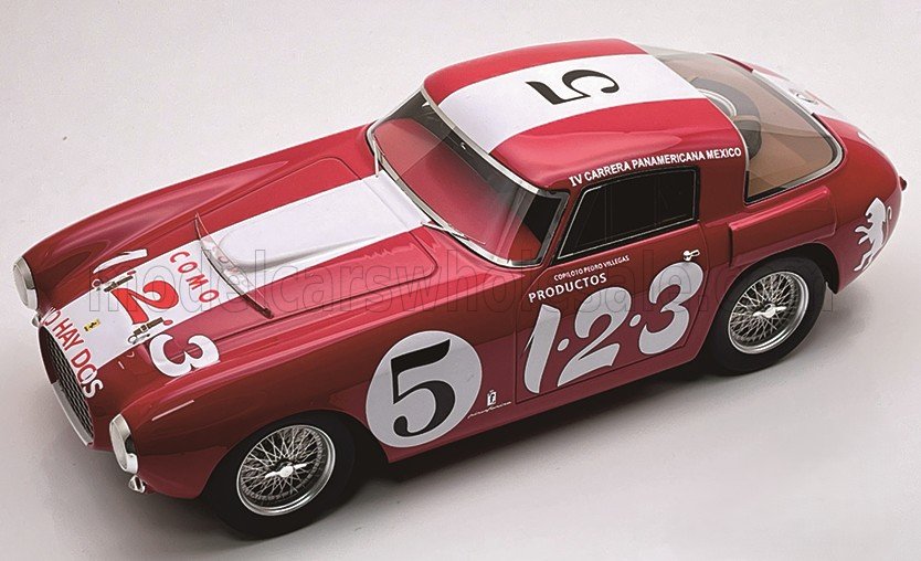 1:18 FERRARI 250MM Coupe №5 Rally Carrera Panamericana Mexico (1953) Efrain Ruiz Echeverria - Pedro Villegas Becerril - TMD18-396D