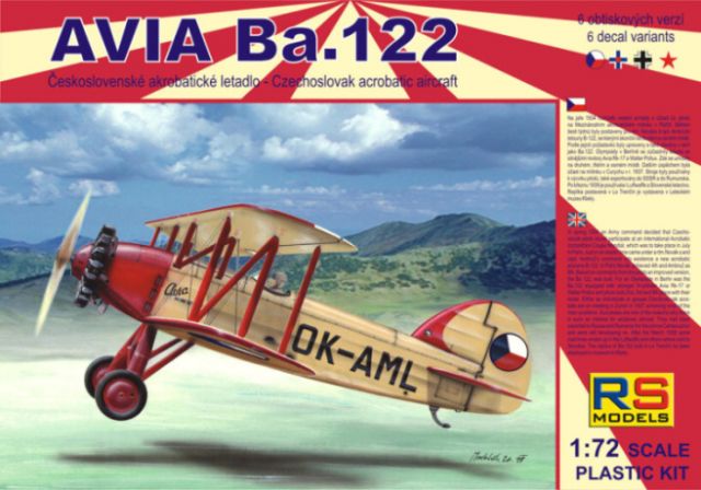 1:72 Сборная модель Avia Ba.122 - 92054