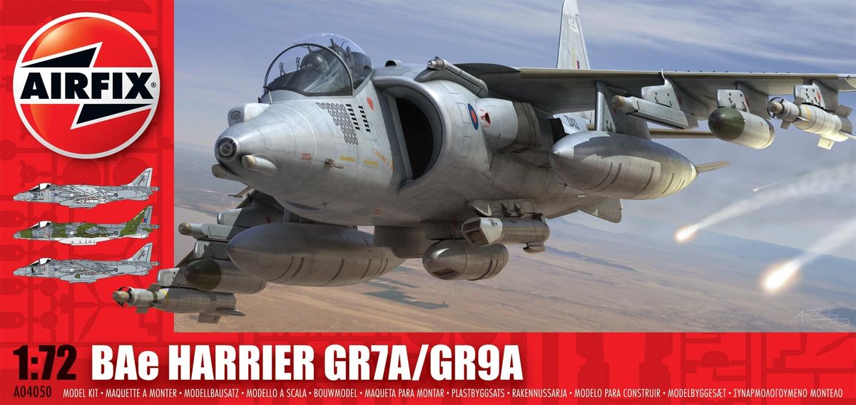 1:72 Сборная модель Британский штурмовик Harrier GR.9 - A04050