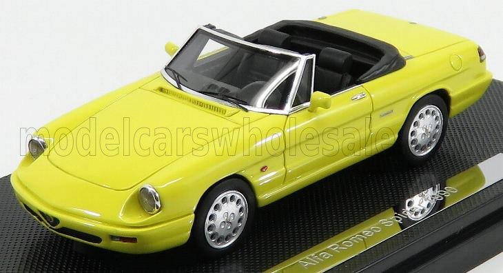 1:43 ALFA ROMEO Spider Open (1990) 4ª Ed Ultima Serie - The Last, Giallo Ginestra - Yellow - MR43104A.GG