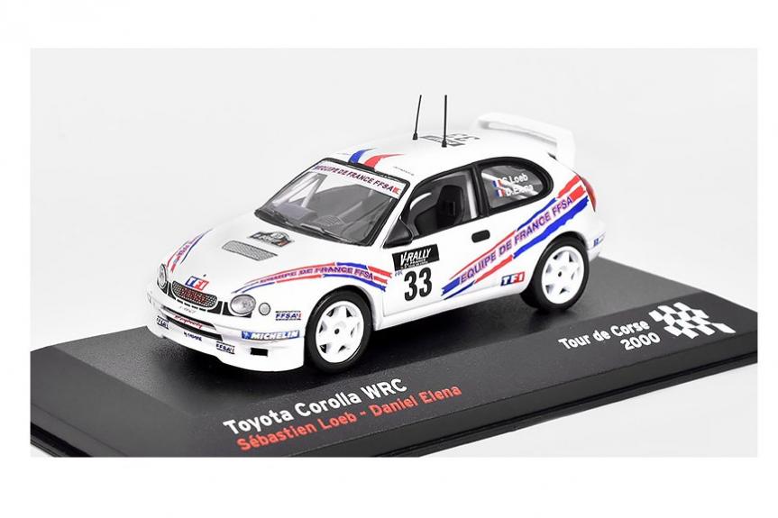 1:43 TOYOTA Corolla WRC No.33 Tour de Corse Sebastien Loeb - Daniel Elena (2000), white - CFR48482