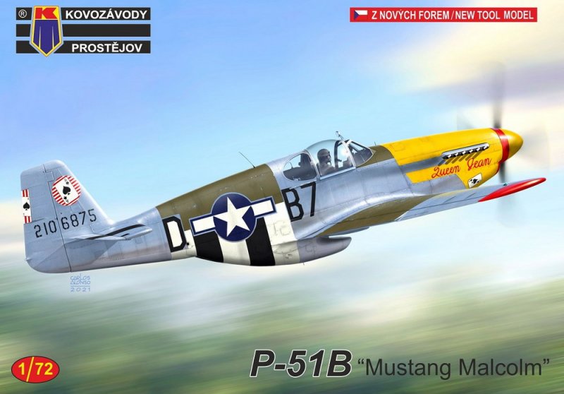 1:72 Сборная модель P-51B Mustang Malcolm - KPM0247