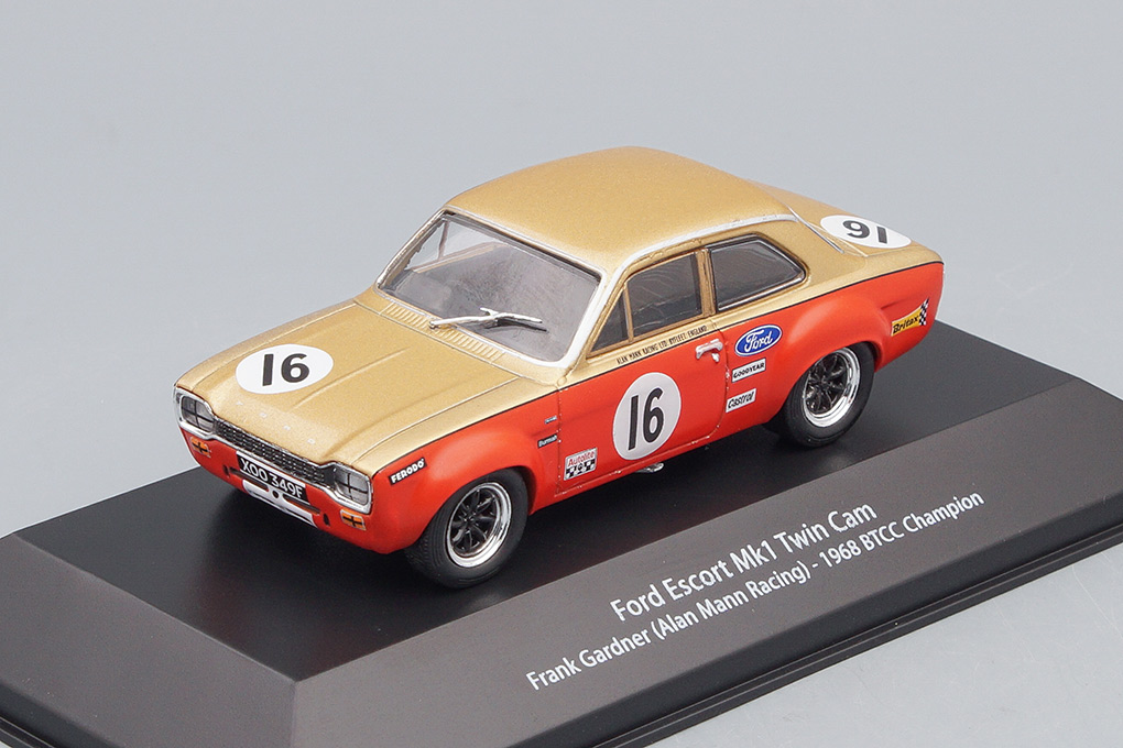 1:43 FORD Escort Mk.I Twin Cam #16 Frank Gardner 'Alan Mann Racing' BTCC Champion 1968 - 4672101