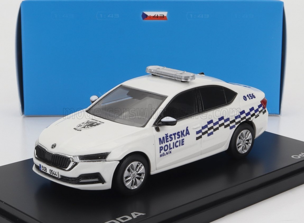 1:43 SKODA Octavia Iv Mestska Policie (2020), White - 036XB