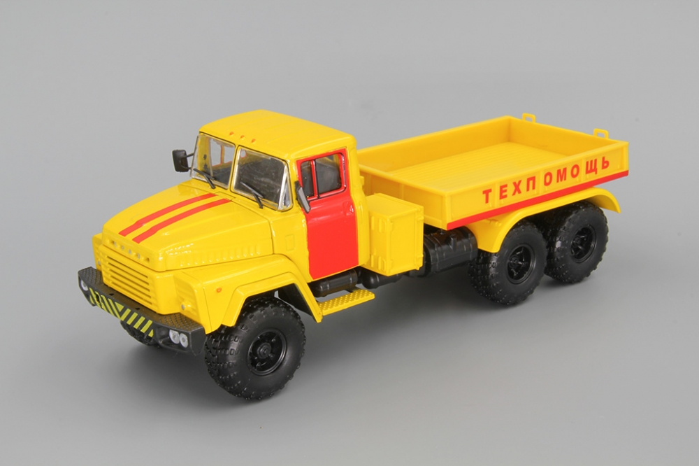 1:43 КРАЗ 260В Балластный тягач Техпомощь, желтый - H954