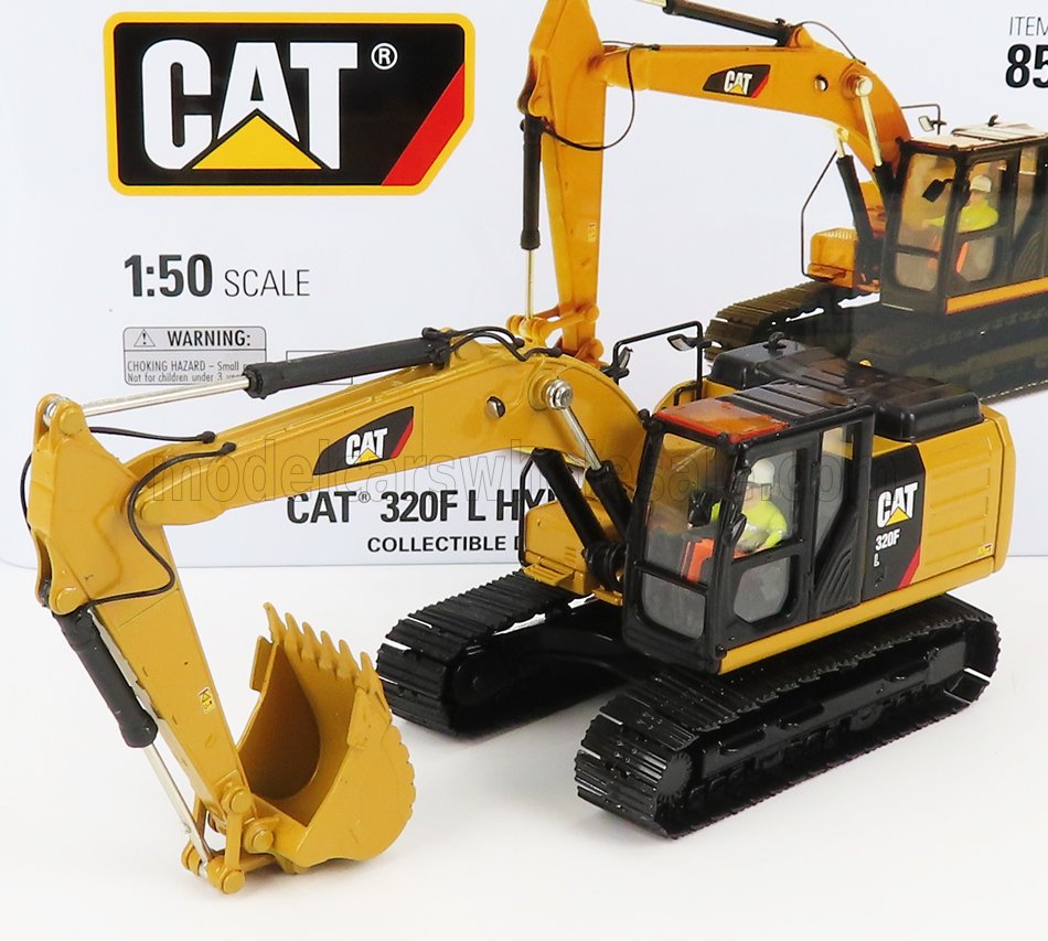 1:50 CATERPILLAR Cat320f L Escavatore Cingolato - Tractor Hydraulic Excavator, Yellow Black - 85931