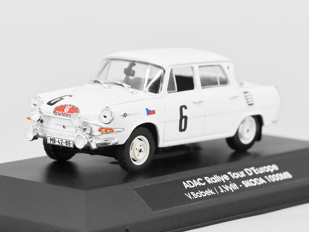 1:43 SKODA 1000MB ADAC Rallye Tour D'Europe #6 V. Bobek / J. Vyít , white - 6