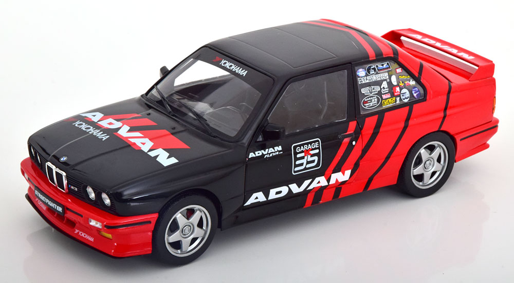 1:18 BMW 3-series M3 (e30) Advan Rally Drift Team (1990), Red Black - S1801521