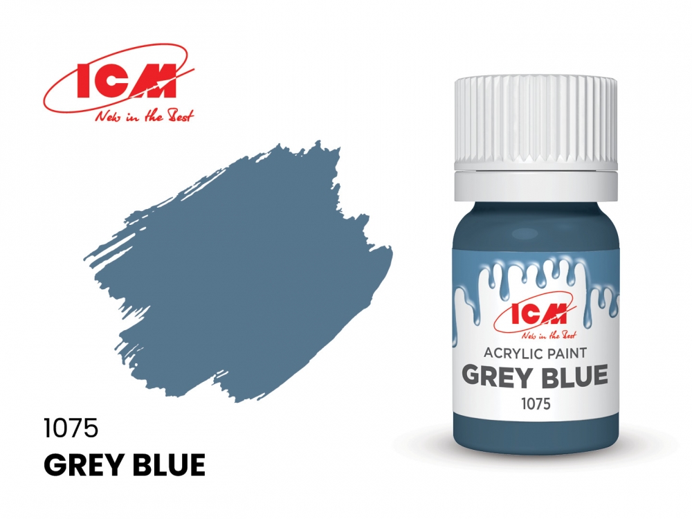 Краска для творчества, 12 мл, цвет Серо-синий(Grey Blue) - C1075