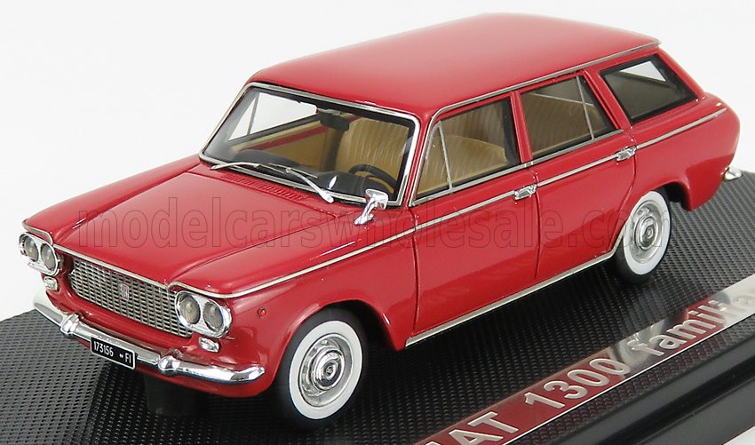 1:43 FIAT 1300 Familiare (1961) - White Wheels, Rosso Scuro - Dark Red - MR43041RS