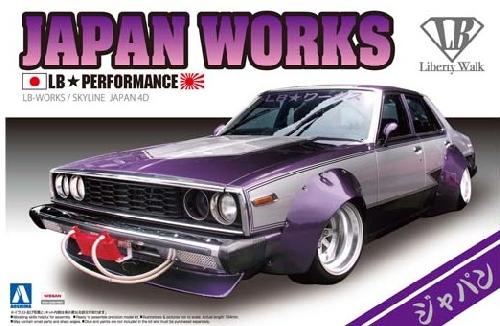 1:24 Сборная модель NISSAN Skyline LB Works Japan 4Dr - 00980