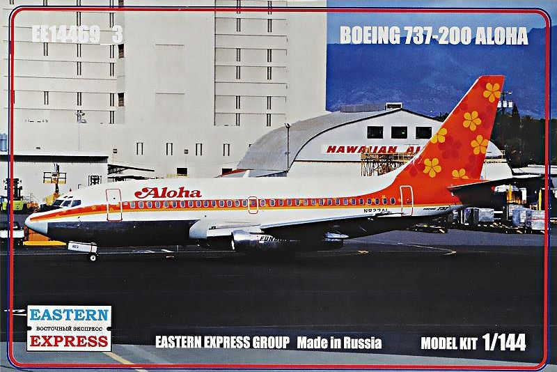 1:144 Сборная модель Авиалайнер Boeng 737-200 (ALOHA) - 14469-3