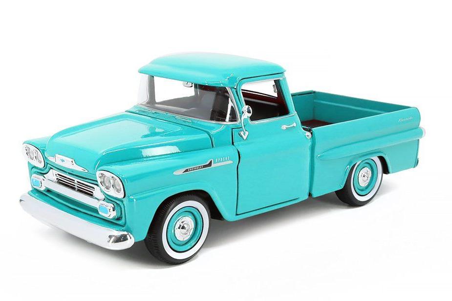 1:24 CHEVROLET Apache Fleetside PickUp (1958), turquoise - 79311BLUE