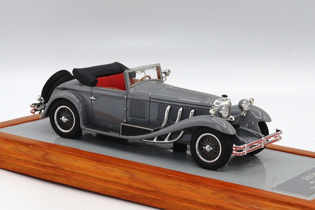 1:43 Mercedes-Benz 710SS 1929 Roadster cabriolet Castagna sn36208 Current Opened Car, Grey - IL43155