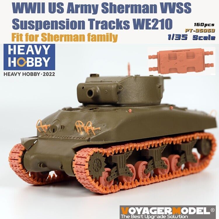 1:35 WWII US Army Sherman VVSS Suspension Tracks WE210 - PT35063