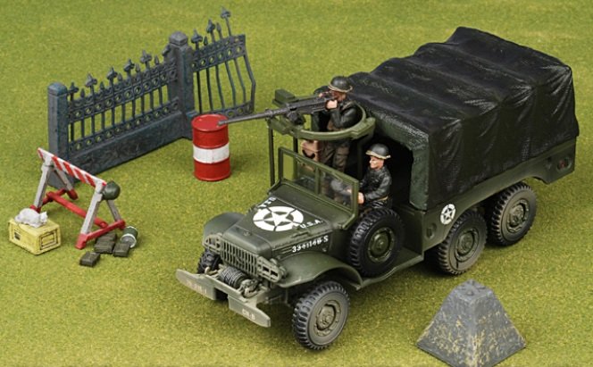 1:32 DODGE WC63 US 6x6 1.5 Ton Cargo Truck 1944 + 2 фигурки - Forces of Valor - 81018