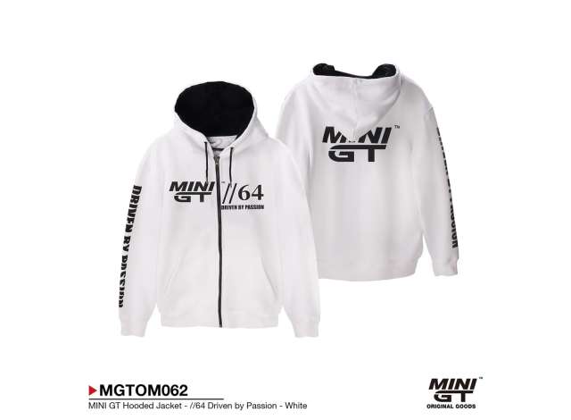 Куртка с капюшоном MINI GT «Driven by Passion», размер XXL, white - MGTOM062-XXL