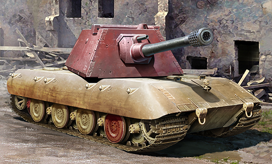 1:35 Сборная модель Немецкий тяжелый танк E-100 Krupp Turret - 09543
