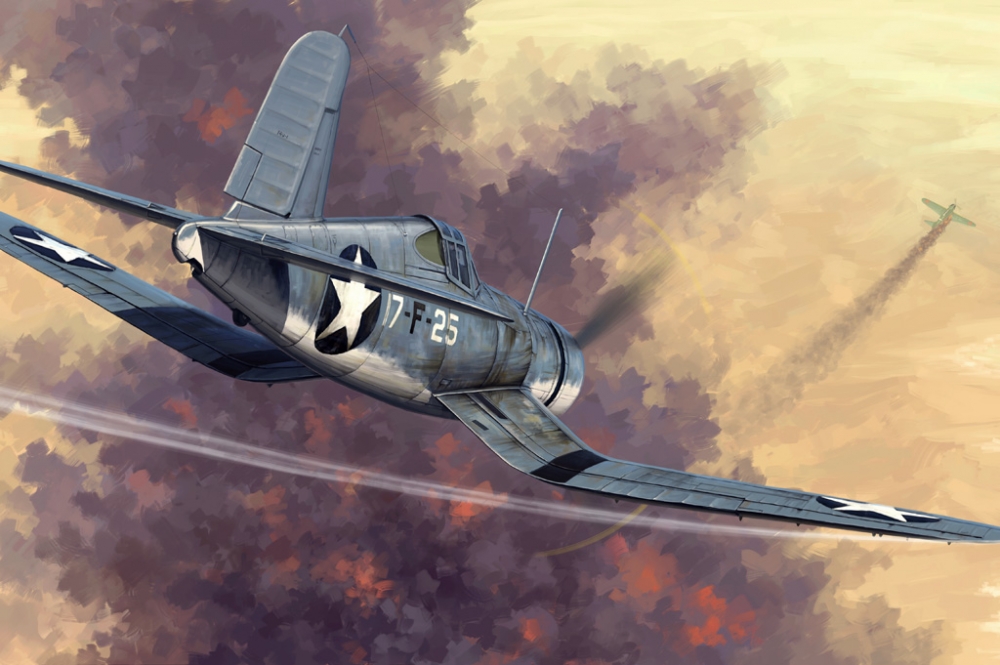1:48 Сборная модель Самолет F4U-1Early version - 80381