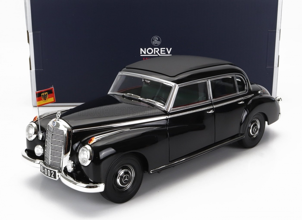 1:18 MERCEDES-BENZ 300b (w186) Limousine (1955) Personal Car Konrad Adenauer, Black - 183707