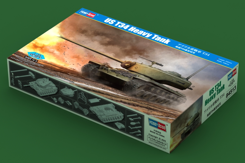 1:35 Сборная модель американский тяжелый танк US T34 - 84513
