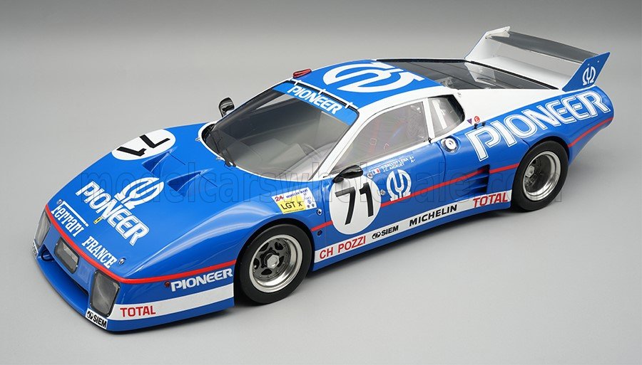 1:18 FERRARI 512BB LM 4.9L Team Charles Pozzi JMS Racing №71 24h Le Mans (1982) Claude Ballaut Lena - Jean Claude Andruet - Herve Regout - TM18-409H