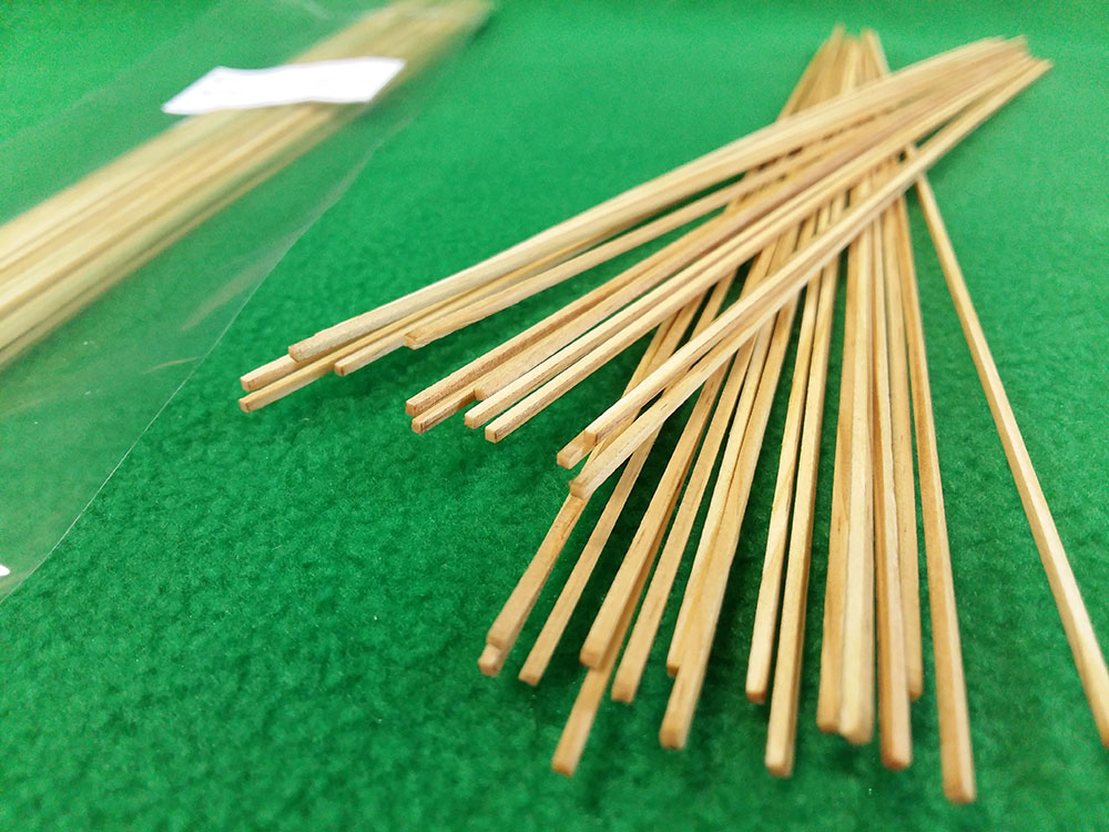 Рейки 1,5х1,5 мм, длина 300 мм, 30 шт, сосна - 5132