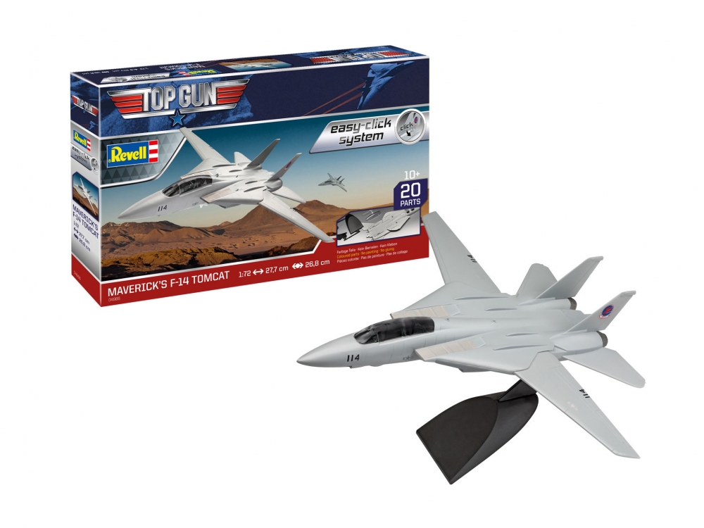 1:72 Сборная модель Американский многоцелевой истребитель «Томкэт» Ф-14 'Toп Ган' (easyclick) - 04966