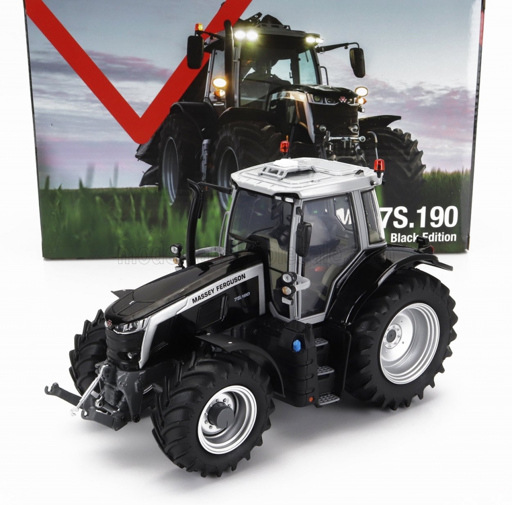 1:32 MASSEY FERGUSON Mf7s.190 Tractor Black Edition (2022), Black Silver - UH6617