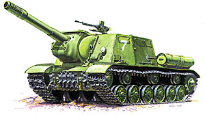 1:35 Сборная модель ИСУ-152 (подарочный набор) - 3532ПН