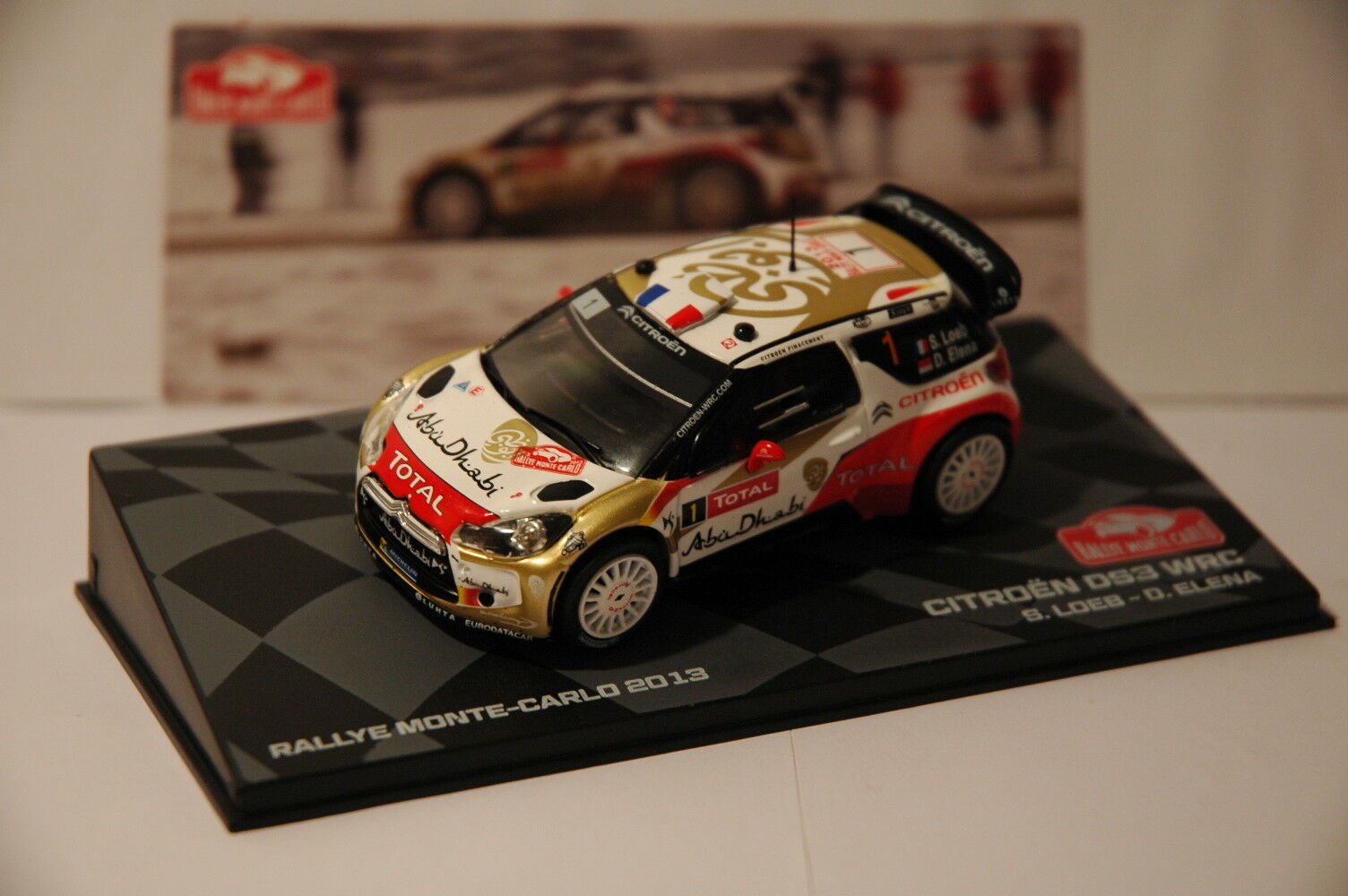 1:43 CITROEN DS3 WRC #1, Rally Monte Carlo Loeb/Elena, white - 86527
