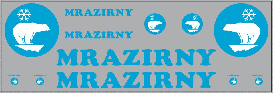 1:43 Набор декалей Рефрижераторы Severoceske Mrazirny (вариант 4) (200х70) - DKM0146