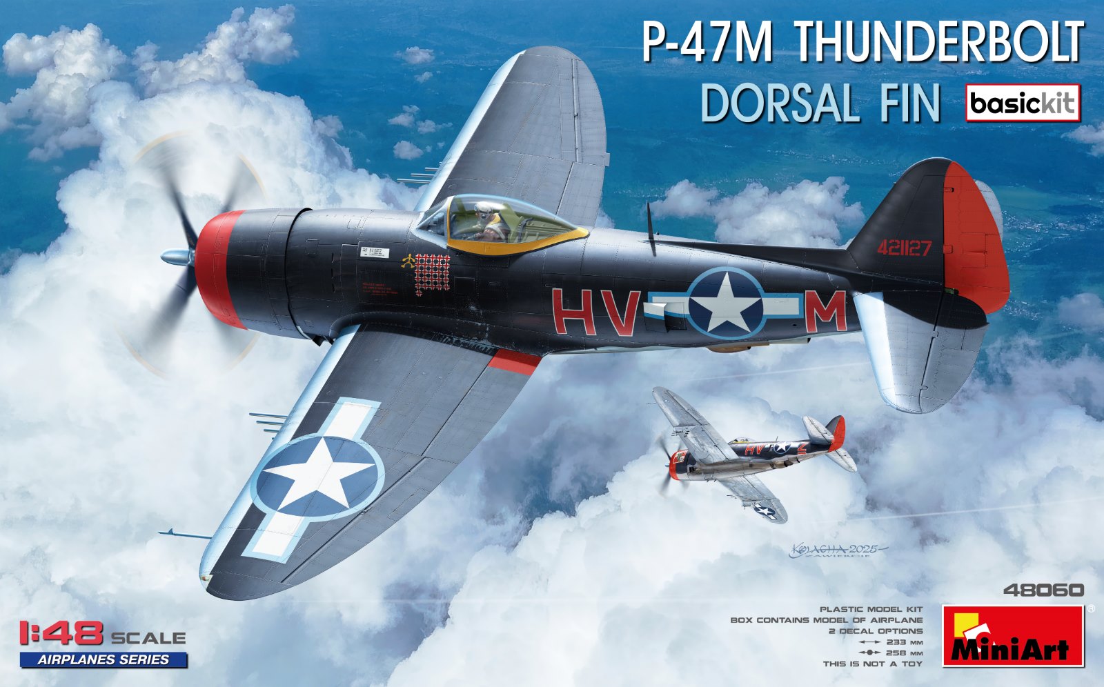 1:48 Сборная модель DRAGON WINGS P-47m Thunderbolt Airplane Military 1942 - 48060