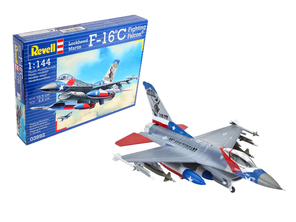 1:144 Сборная модель Американский истребитель Lockheed Martin F-16C Fighting Falcon - 03992