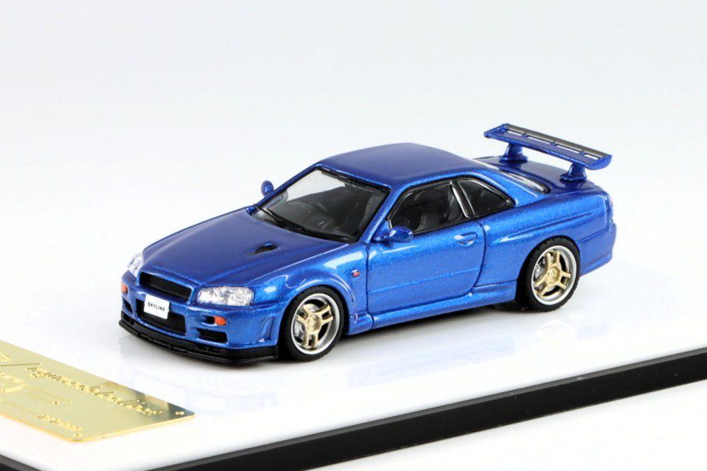 1:64 NISSAN Skyline GT-R R34 V-Spec, blue - MC640009A