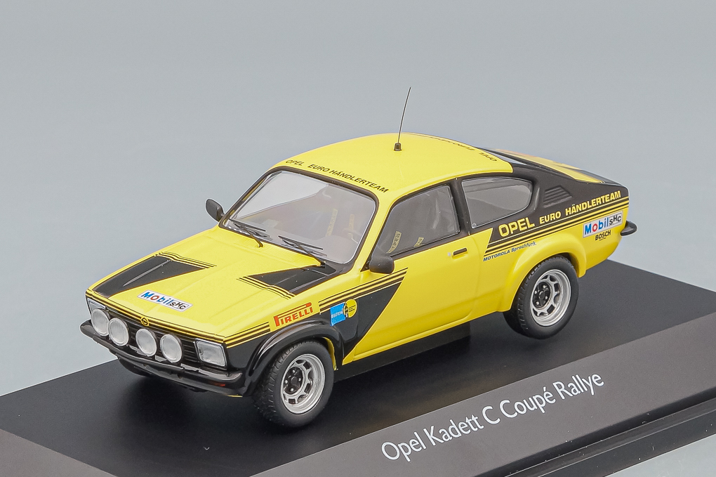 1:43 OPEL Kadett C Coupe Rallye, yellow / black - 450361000-X1
