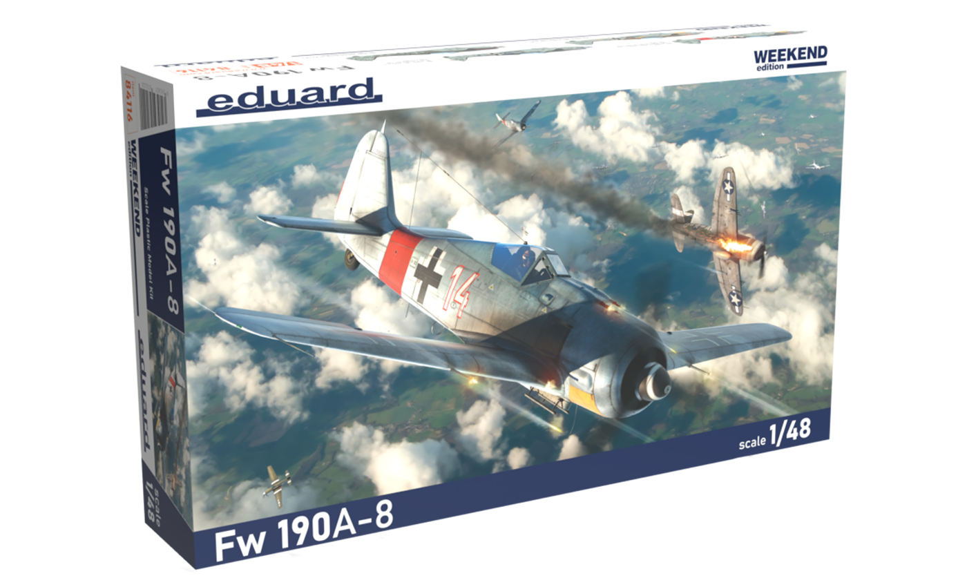 1:48 Сборная модель истребитель Focke-Wulf Fw 190A-8 версия Weekend - 84116