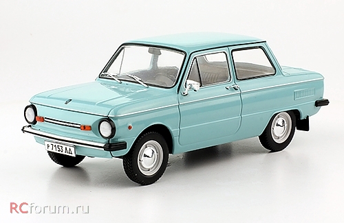 1:24 ЗАЗ-968М 'Запорожец', Легендарные Советские Автомобили 52, голубой - LSA052