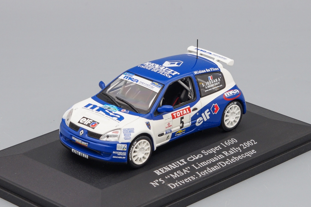 1:43 RENAULT Clio Super 1600 #5 'Elf' Limousin Rally 2002, blue / white - 2267
