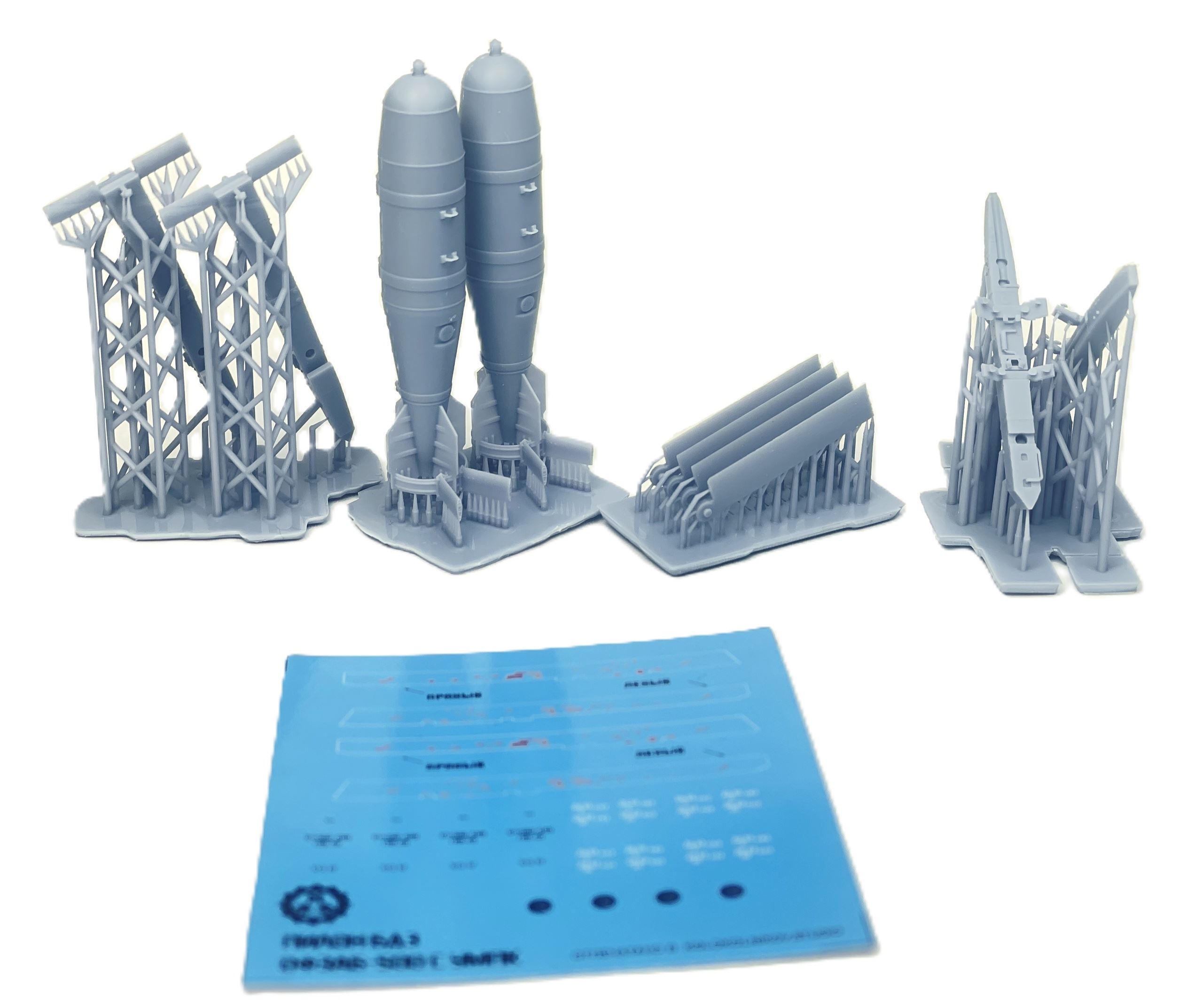 1:48 Бомбы с УМПК ОФЗАБ-500 + пилоны и декали (2шт) - mm48329